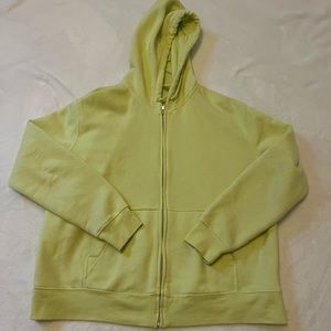 Yellow divided zip up